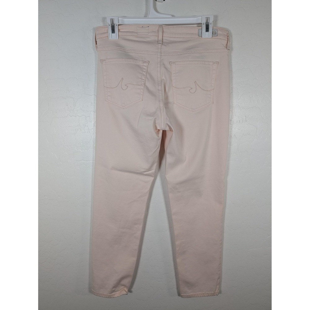 AG Adriano Goldschmied The Prima Crop Jeans Womens 29 Pink Mid Rise Stretch USA - Picture 5 of 14